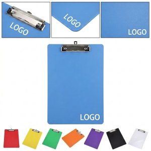 A4/Letter Size Hard PP Solid Color Clipboard with Metal Clip