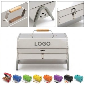 Flip & Grill Portable Adjustable Heat Charcoal Barbecue