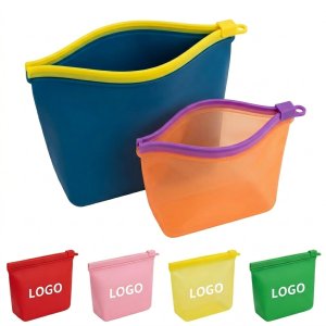 Premium Food Grade Silicone Storage Bag for Snacks, Fruits & Outdoors